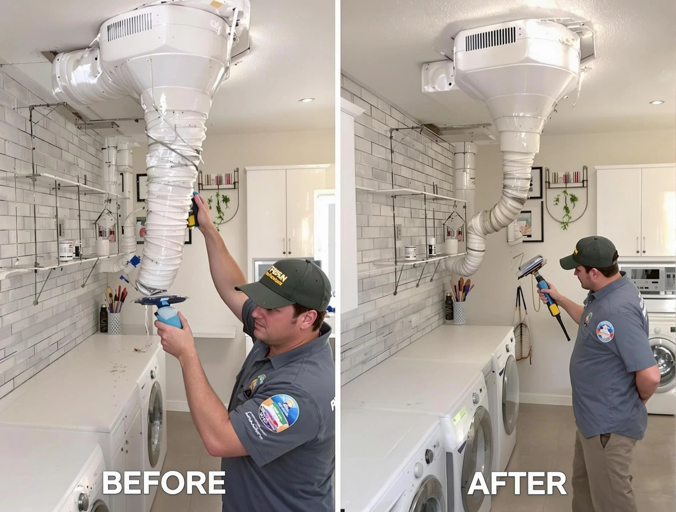 Professional dryer exhaust vent cleaning by Homewood Dryer Vent Cleaning in Homewood