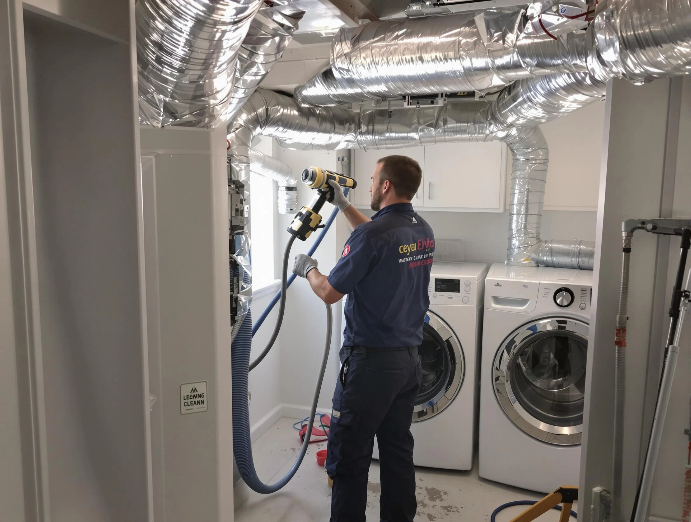 Homewood Dryer Vent Cleaning specialist using advanced equipment for thorough duct cleaning in Homewood