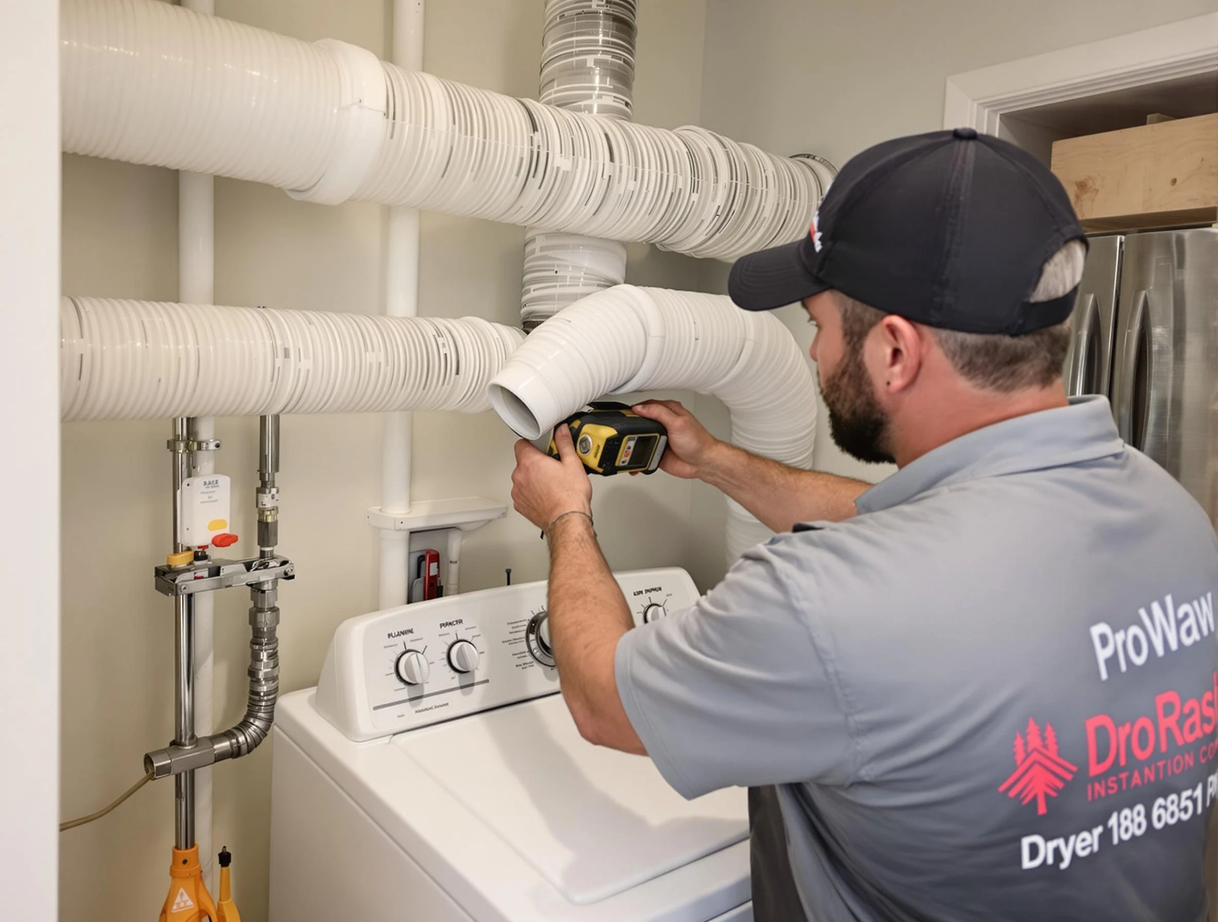 Professional dryer vent hose installation by Homewood Dryer Vent Cleaning in Homewood